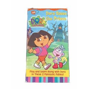 Nick Jr Dora the Explorer Saves the Prince VHS Video Tape 2002 Kids Cartoon